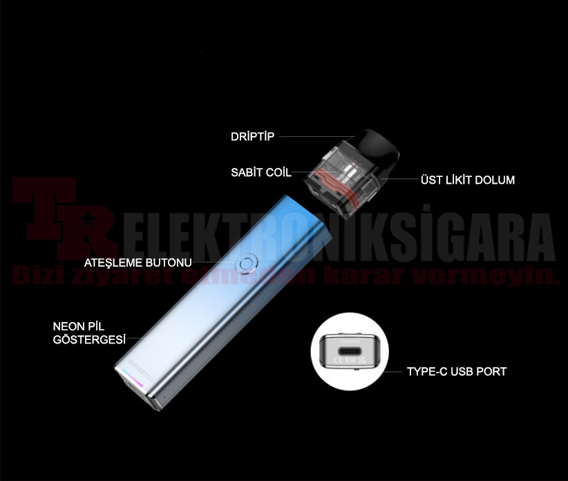 Vaporesso XROS 3 cihaz parçaları