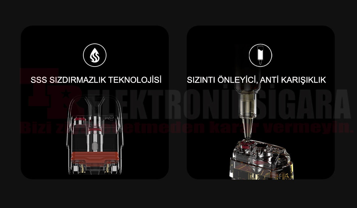 Vaporesso XROS 3 SSS sızıntı önleyici kartuş yapısı