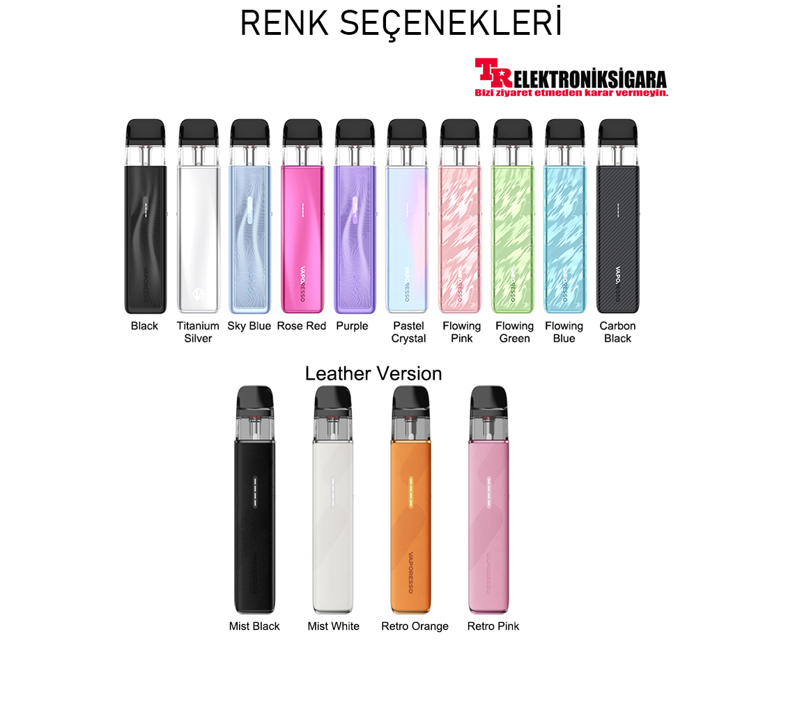 Vaporesso XROS 5 Mini renk seçenekleri
