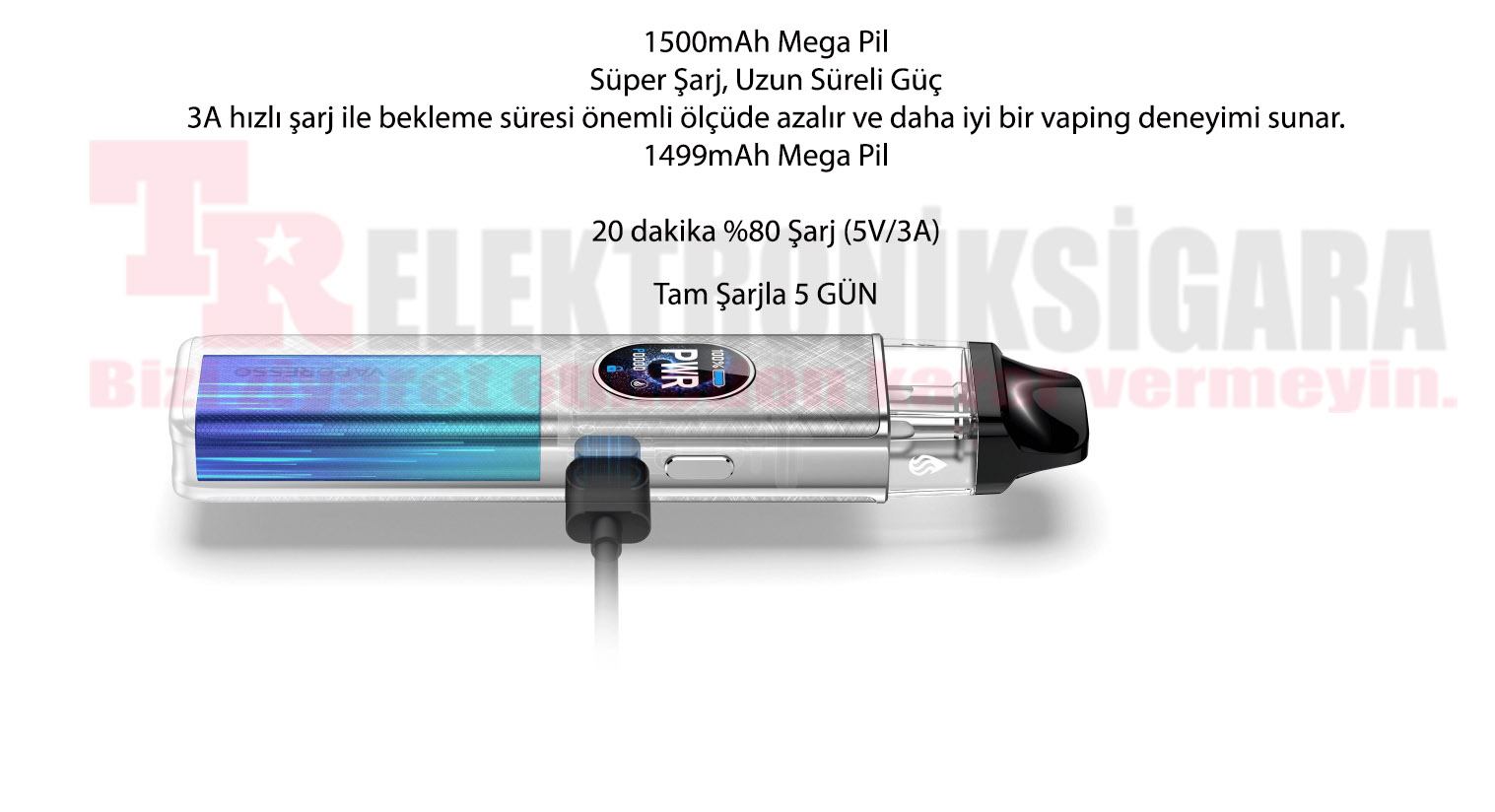 Vaporesso XROS 5 batarya ve şarj özellikleri
