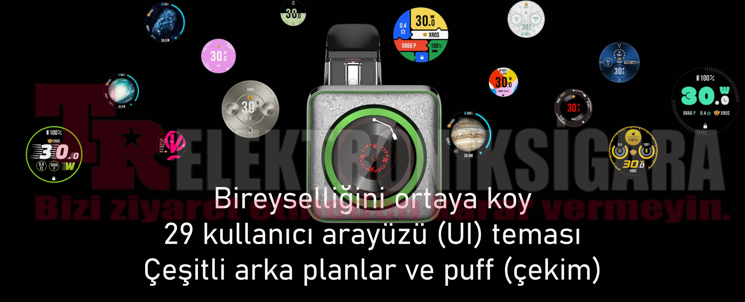 Vaporesso XROS 5 Nano ekran temaları
