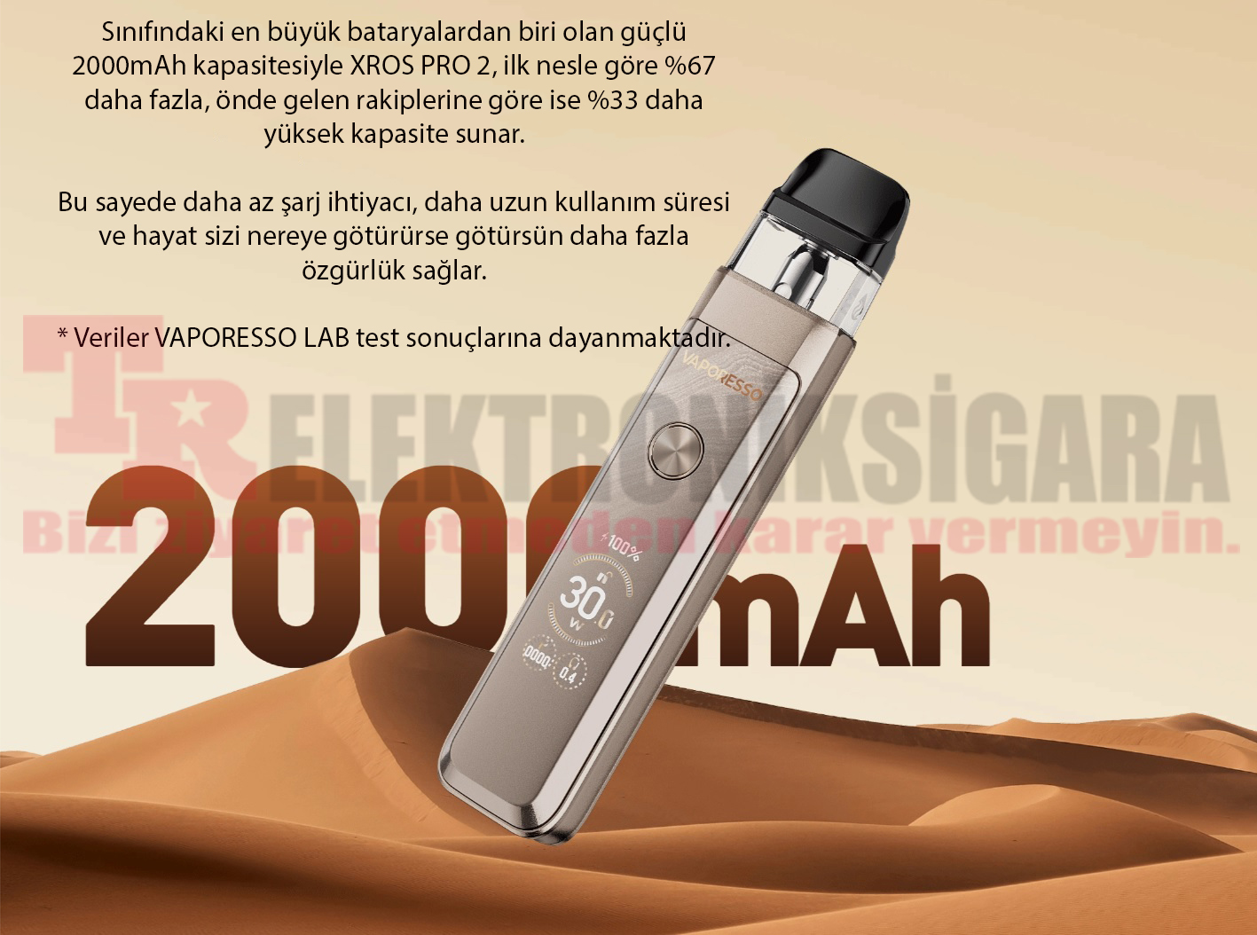 Vaporesso XROS Pro 2 2000mAh batarya