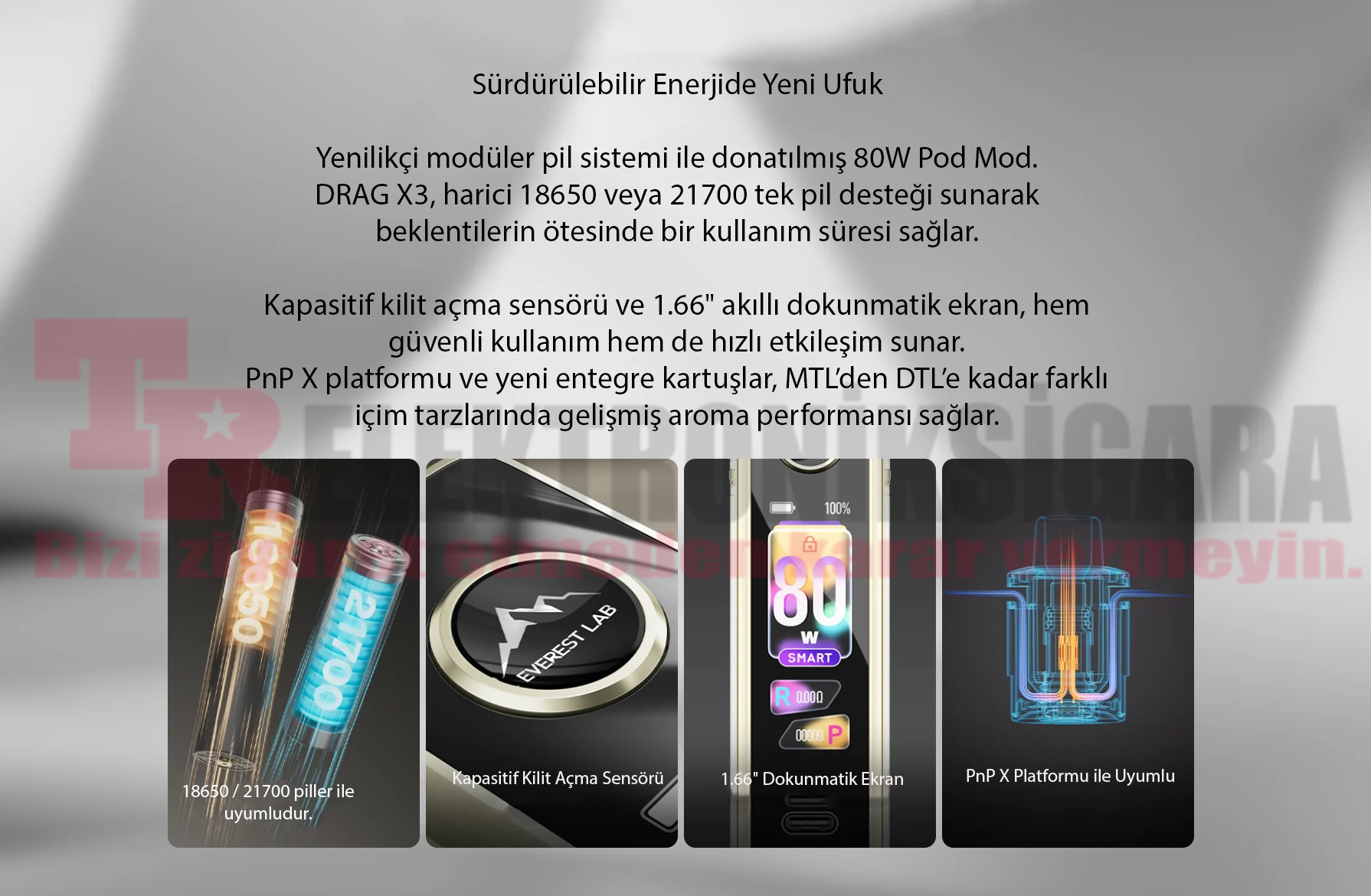 Voopoo Drag X3 80W pod mod tanıtımı