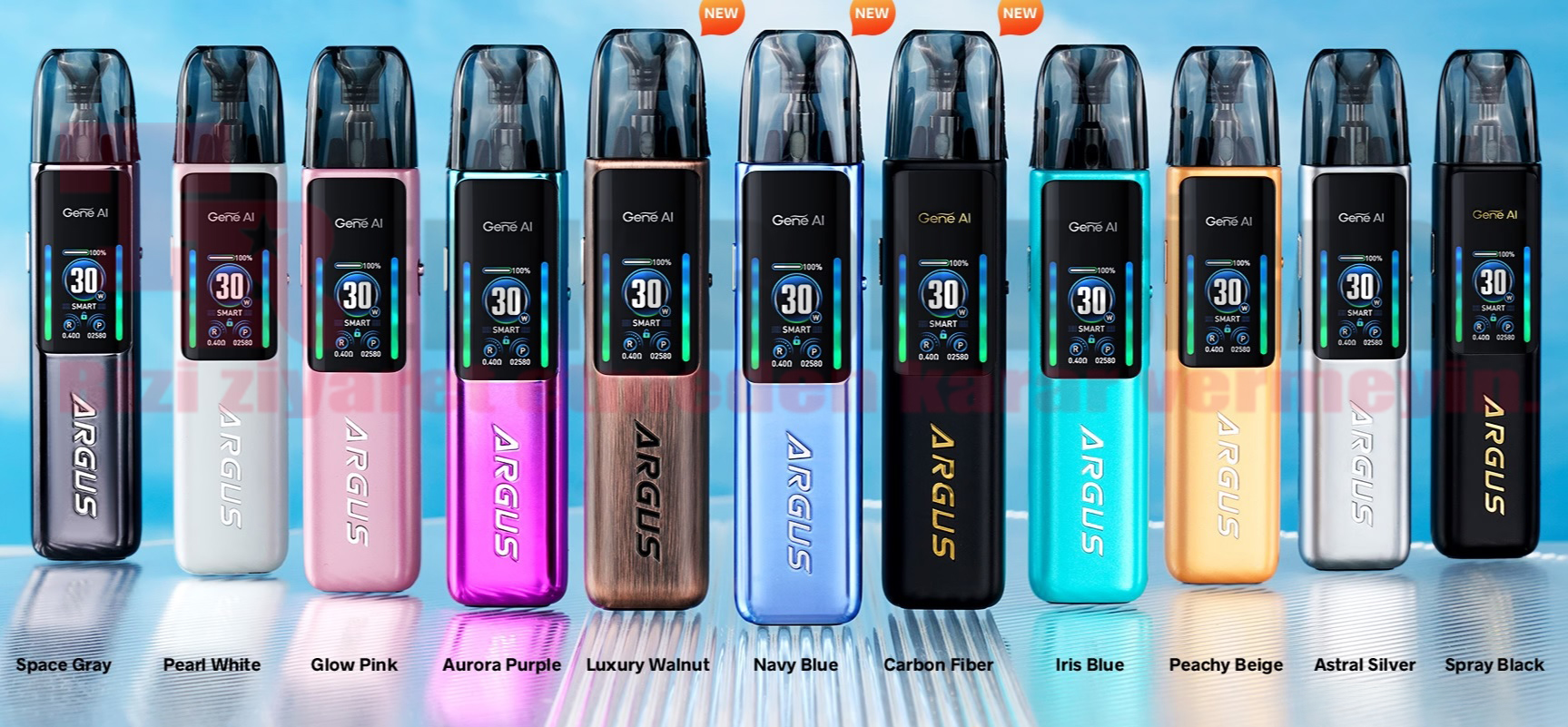 VOOPOO Argus G2 renk seçenekleri