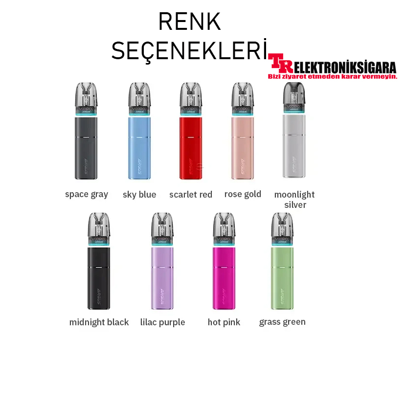 VOOPOO Argus G3 Mini renk seçenekleri