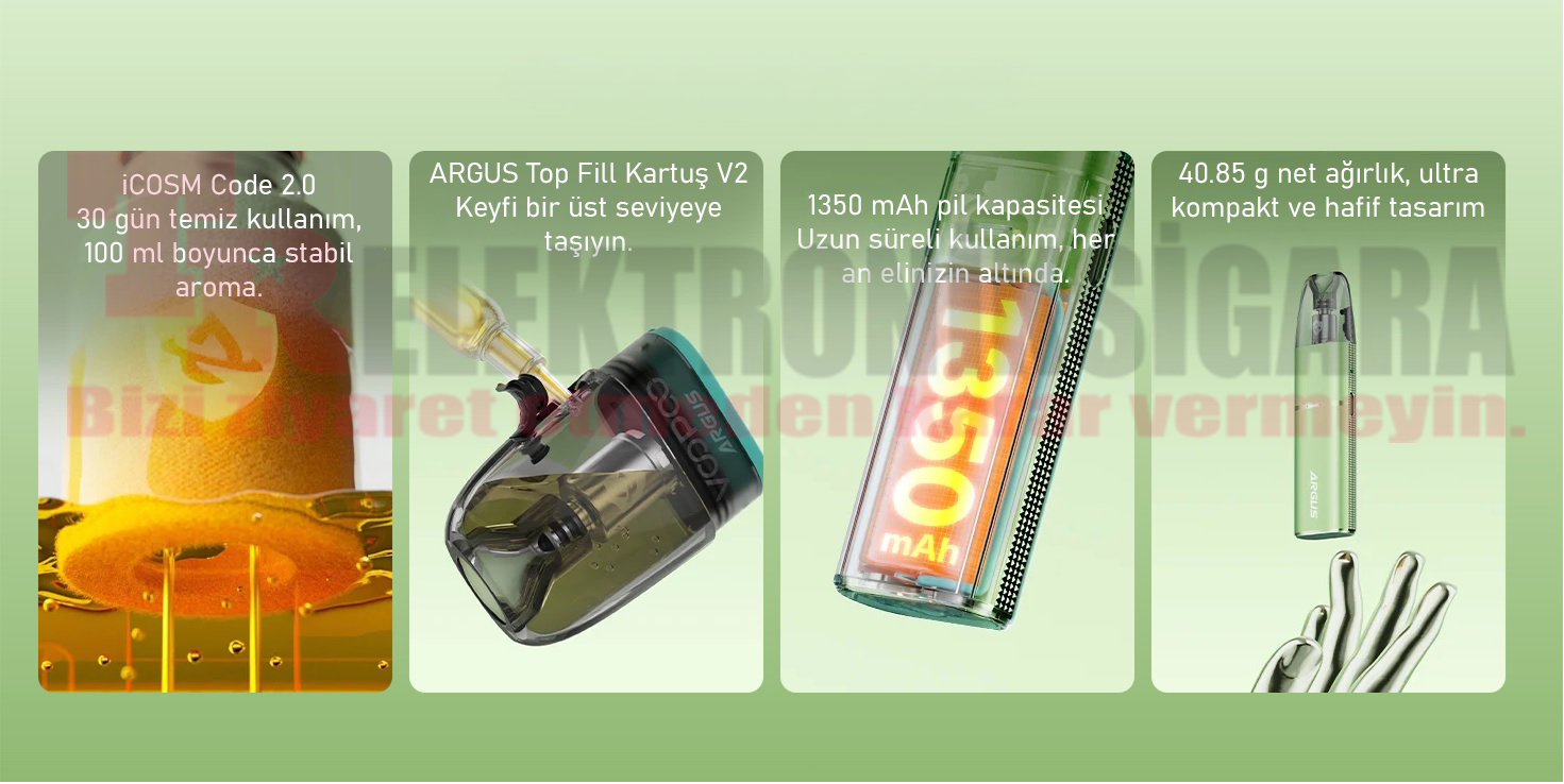 VOOPOO Argus G3 Mini 1350mAh pod kit tanıtımı