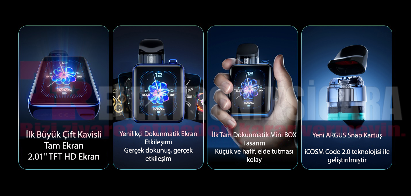 VOOPOO Argus P3 dokunmatik ekran tanıtımı