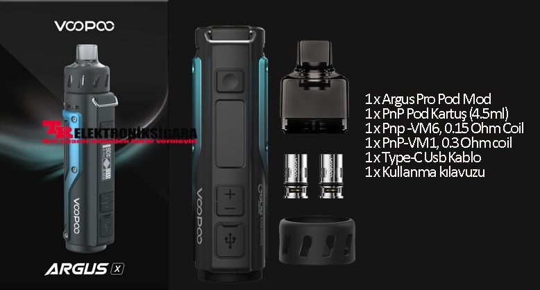 Voopoo Argus X 80W Pod Kit Elektronik Sigara