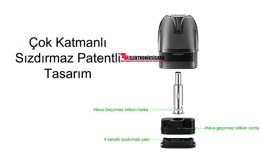 Voopoo Argus Z sızıntıyı azaltan kartuş tasarımı