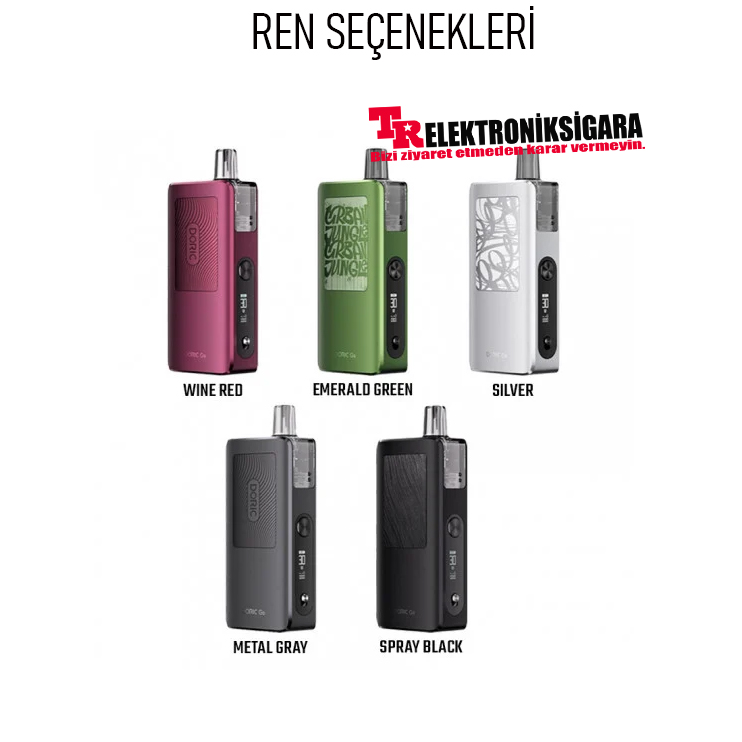VOOPOO Doric Go renk seçenekleri