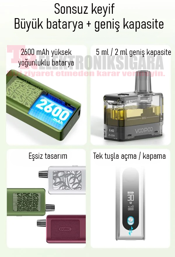 VOOPOO Doric Go pod sistem tanıtımı