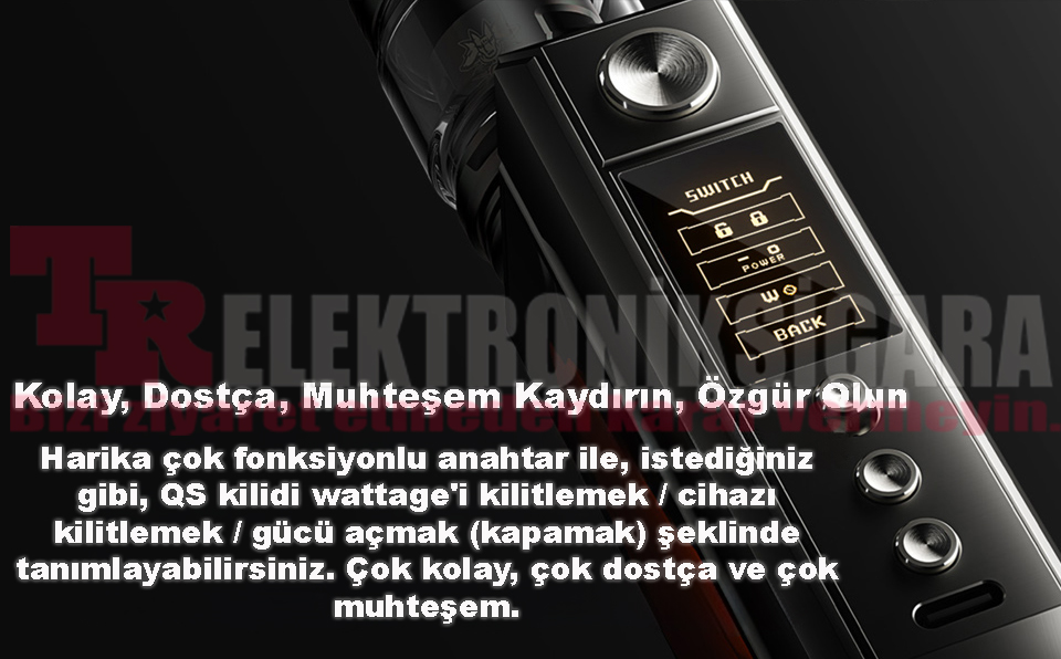 VOOPOO Drag 4 QS kilit anahtarı