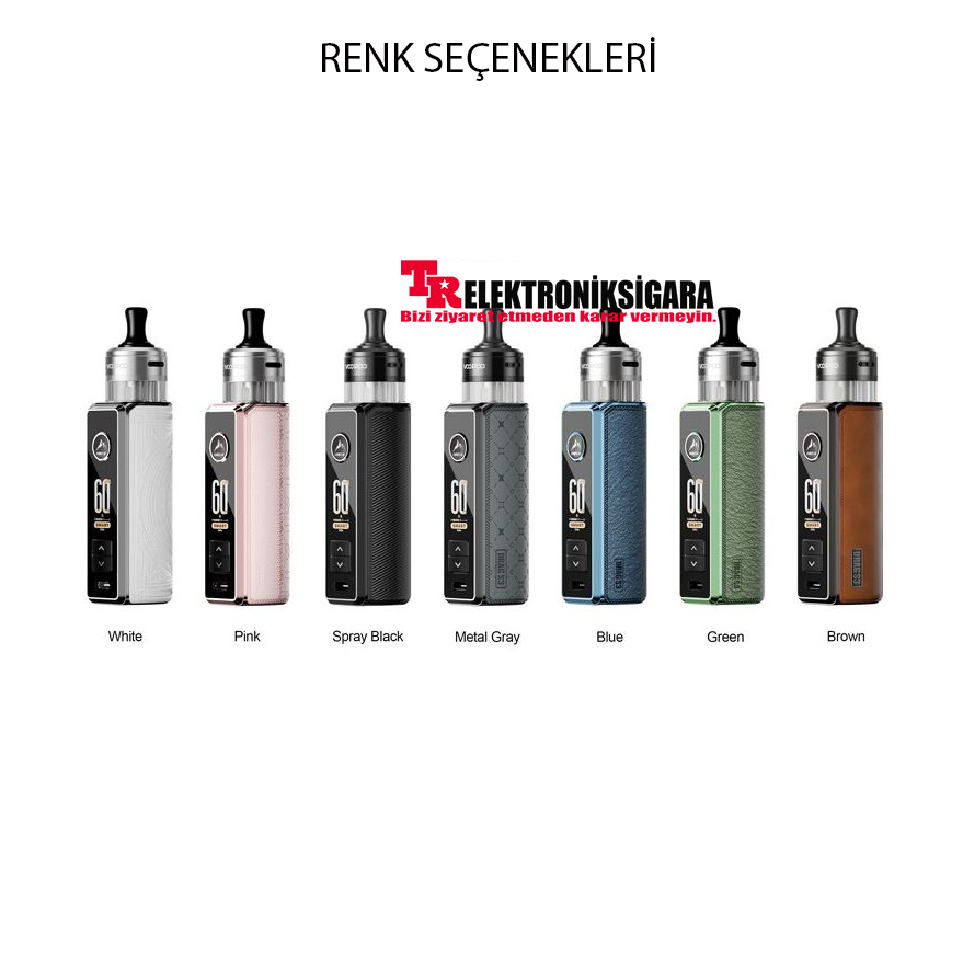 VOOPOO Drag S3 60W renk seçenekleri