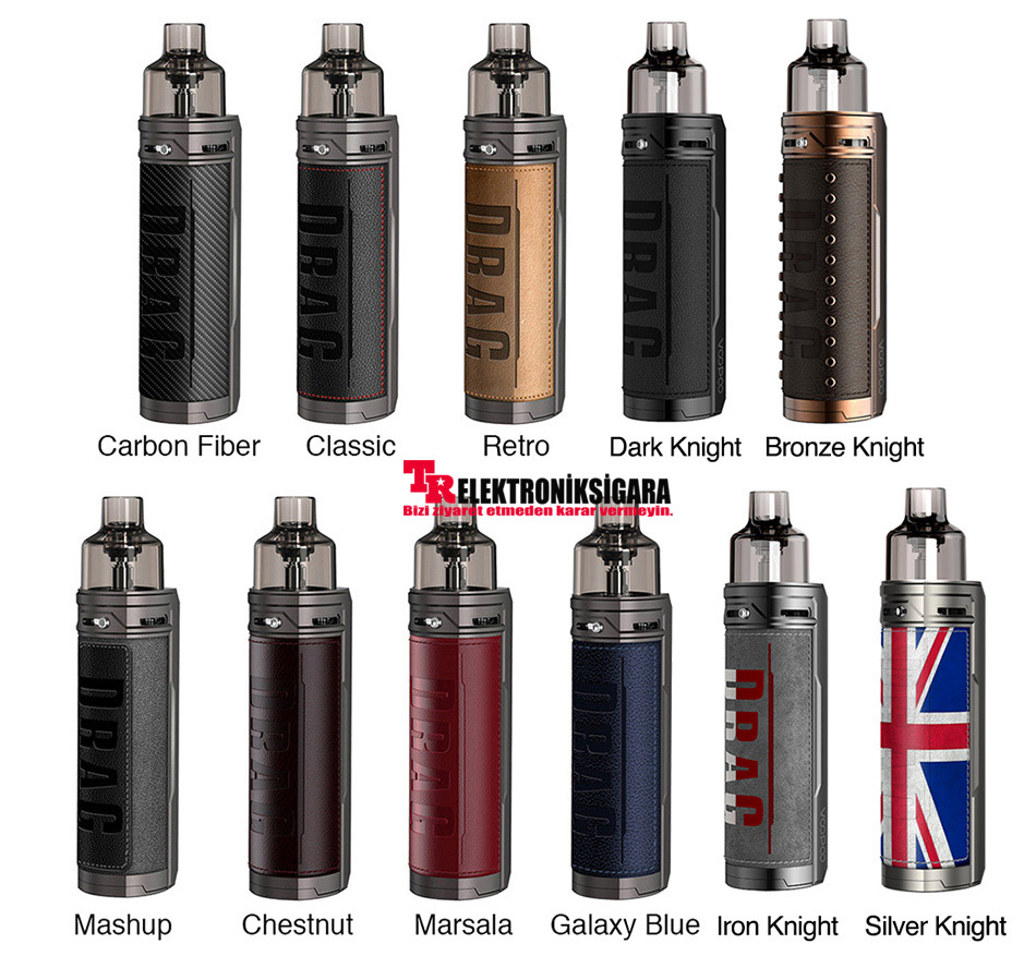 Voopoo Drag X renk seçenekleri